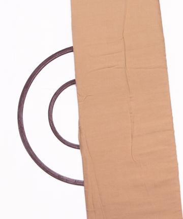 Beige Colour Plain Modal Silk Fabric